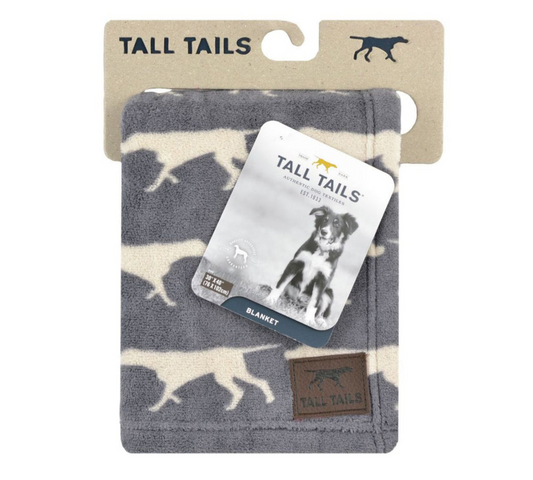 Tall Tails Dog Icon Blanket Charcoal,
