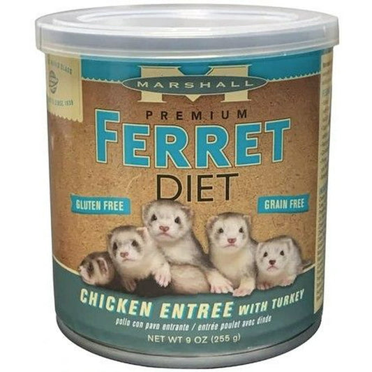 Marshall Premium Ferret Diet Chicken Entree with Turkey (9 Oz Jar)