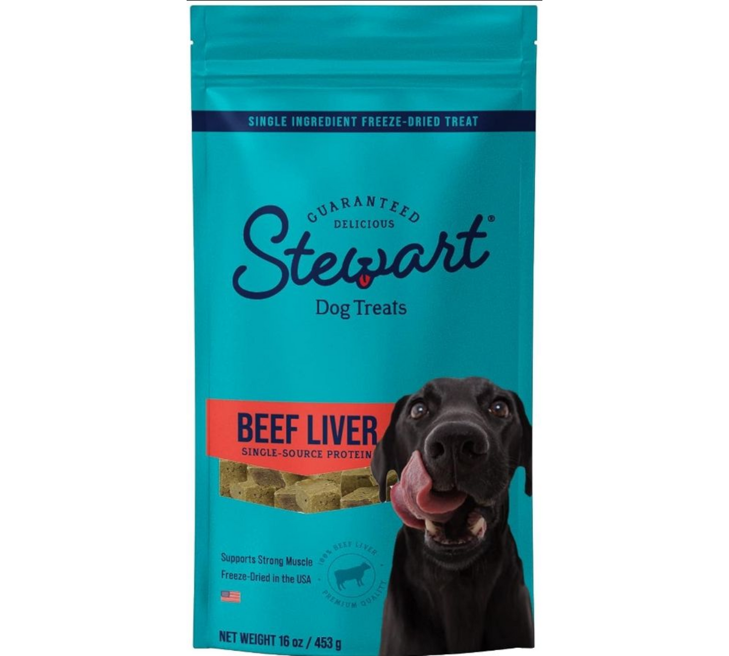 Stewart Beef Liver Freeze Dried Dog Training Treats,