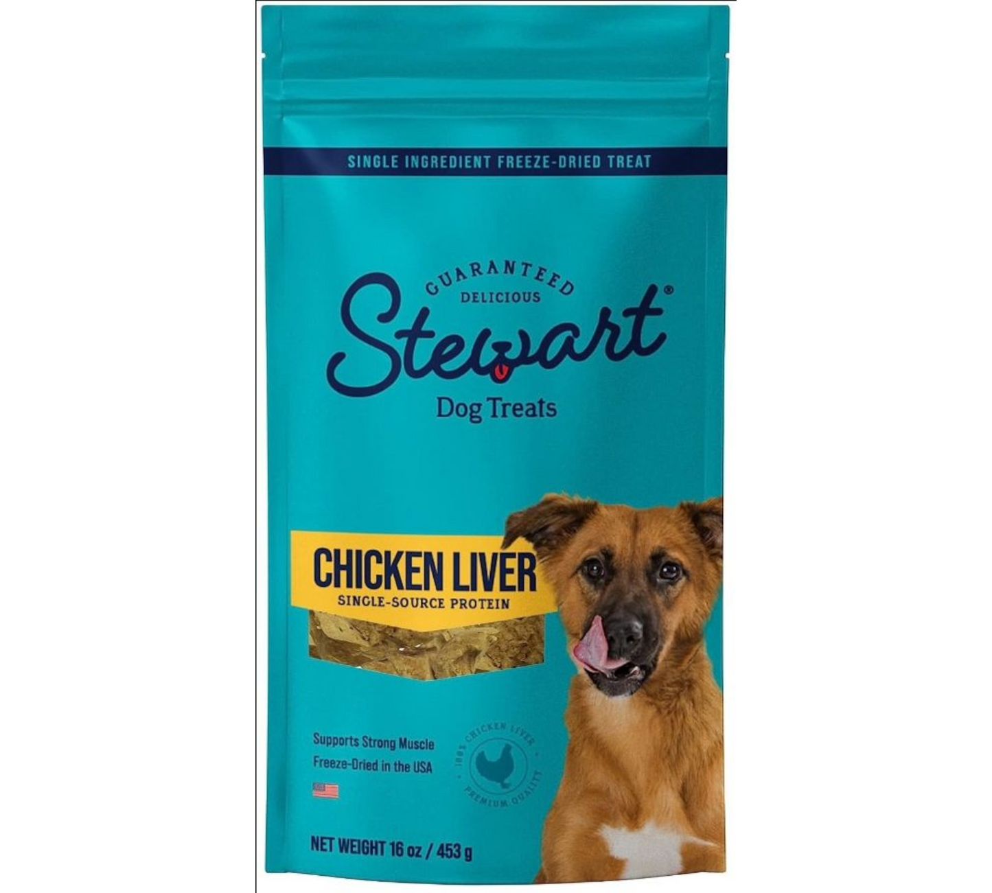 Stewart Chicken Liver Freeze Dried Dog Training Treats,