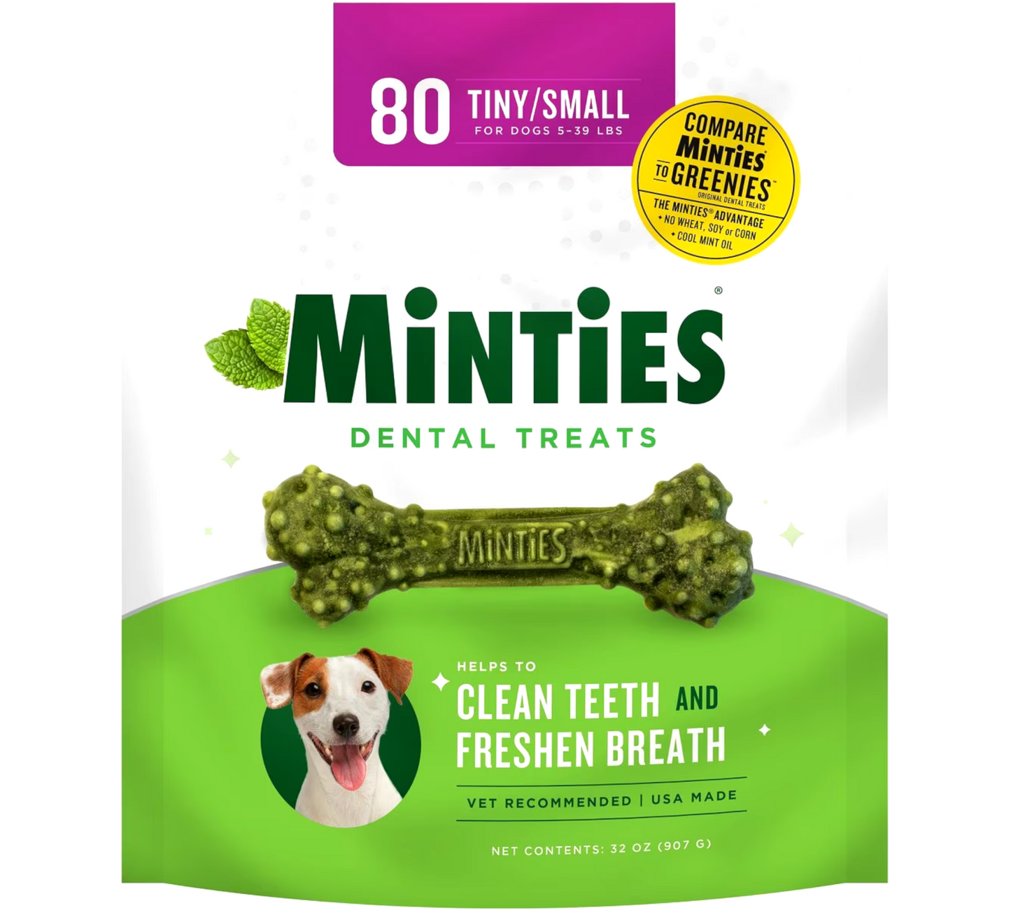 Sergeants Minties Dental Treats for Dogs Tiny Small,