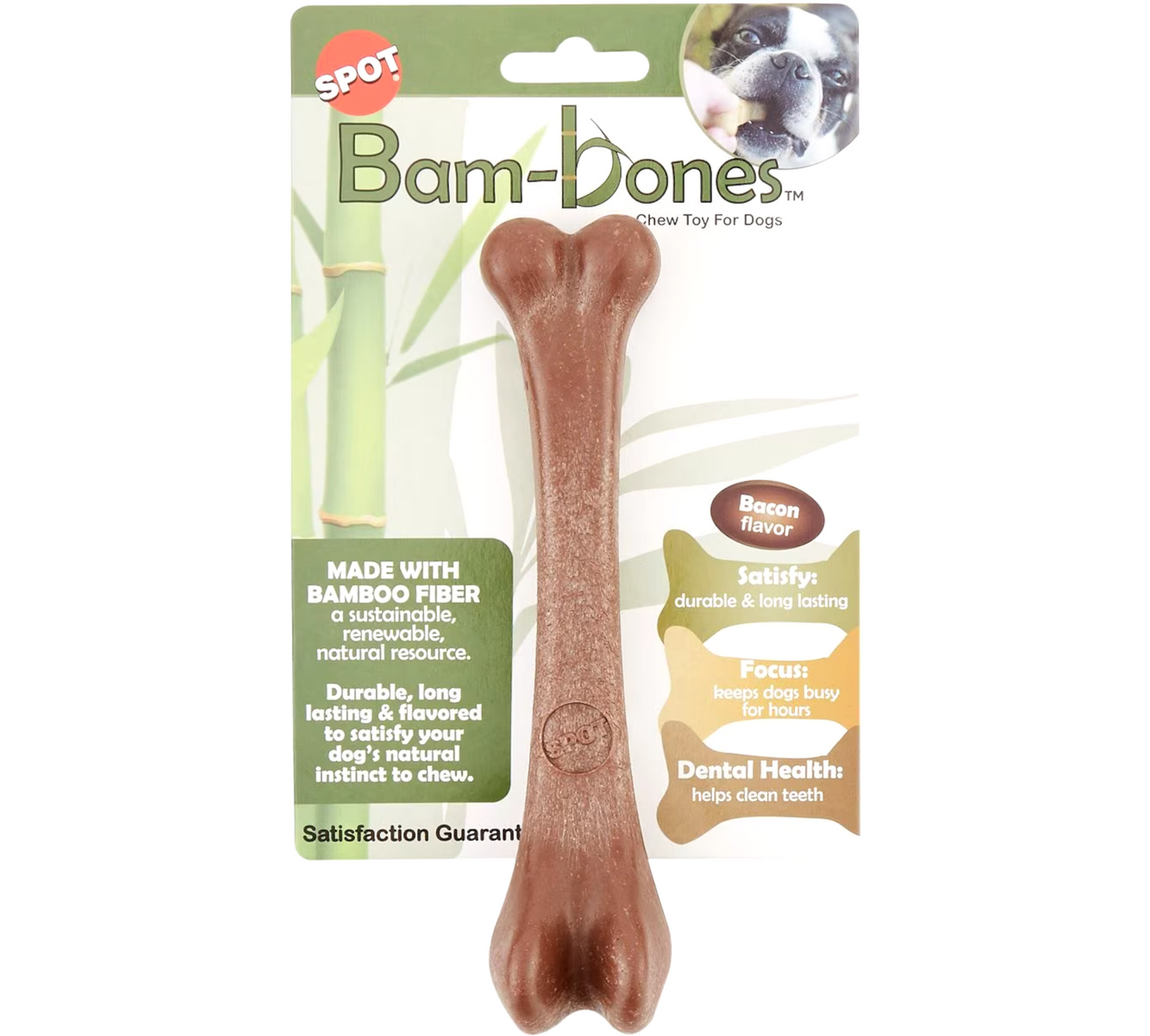 Ethical Pet Bam-bones Bone Bacon Tough Dog Chew Toy