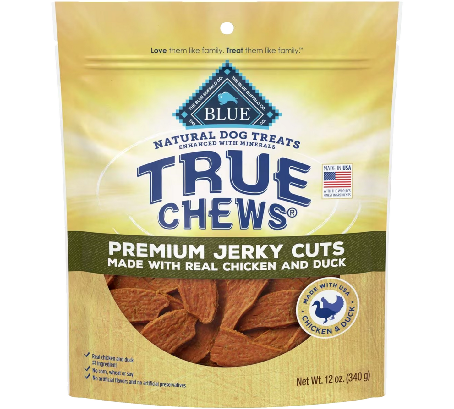 True Chews Premium Jerky Cuts with Real Chicken and Duck,