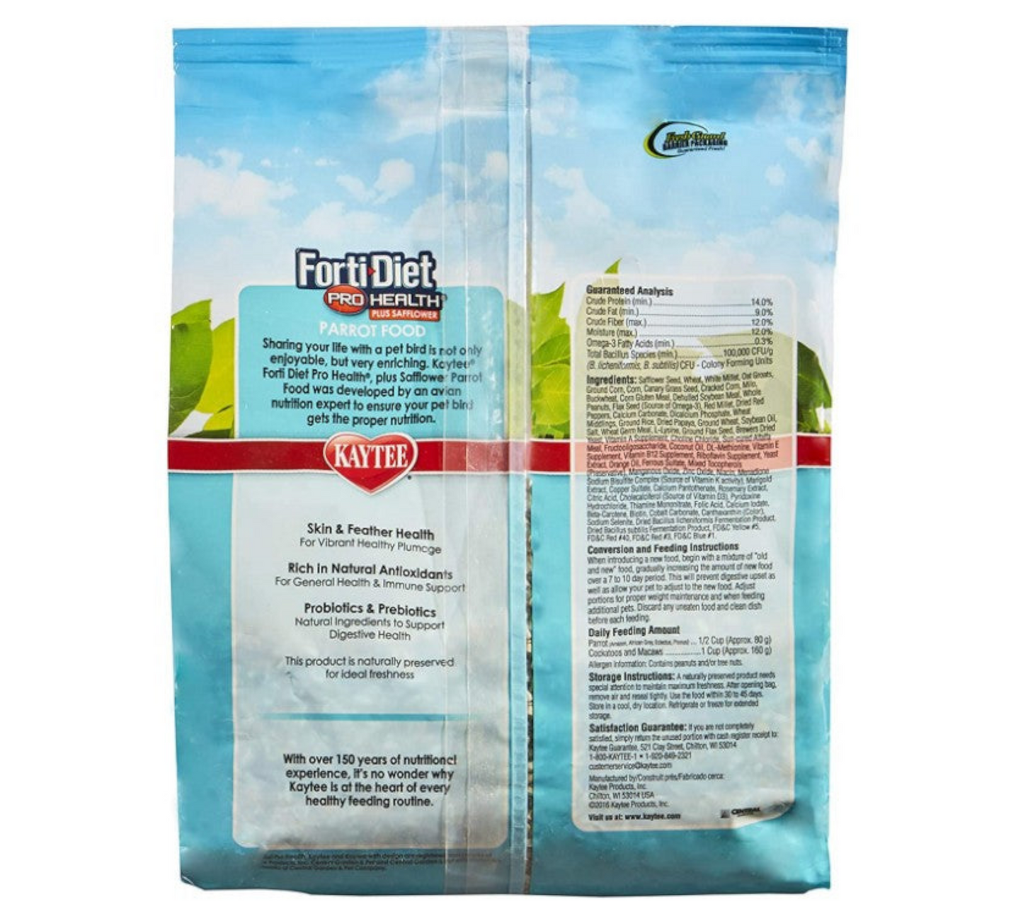 Kaytee Forti Diet Pro Health for Parrots: Healthy Support