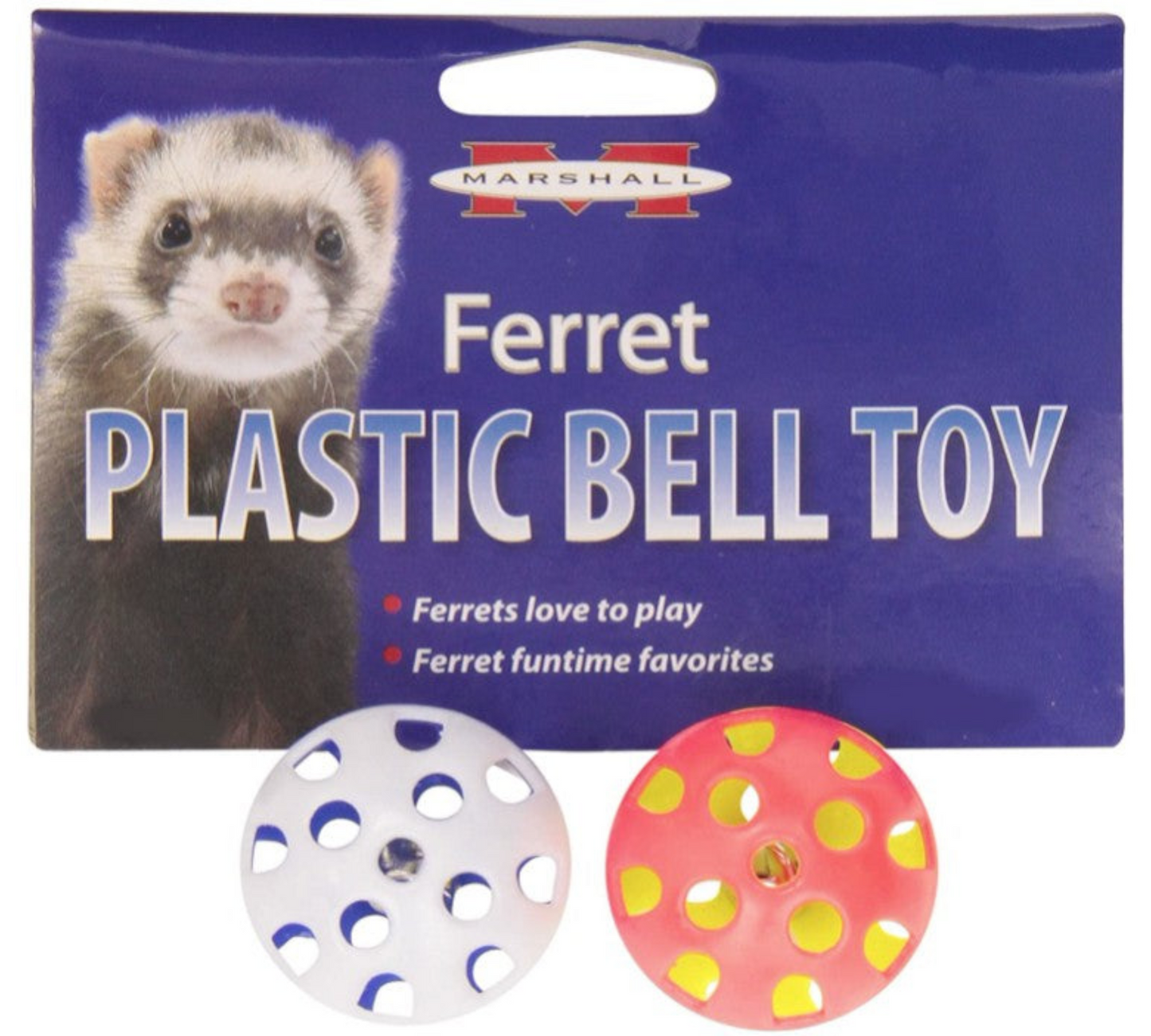 Marshall Plastic Ferret Bell Toys