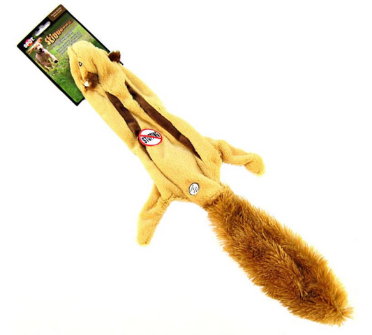 Skinneeez Plush Flying Squirrel Dog Toy
