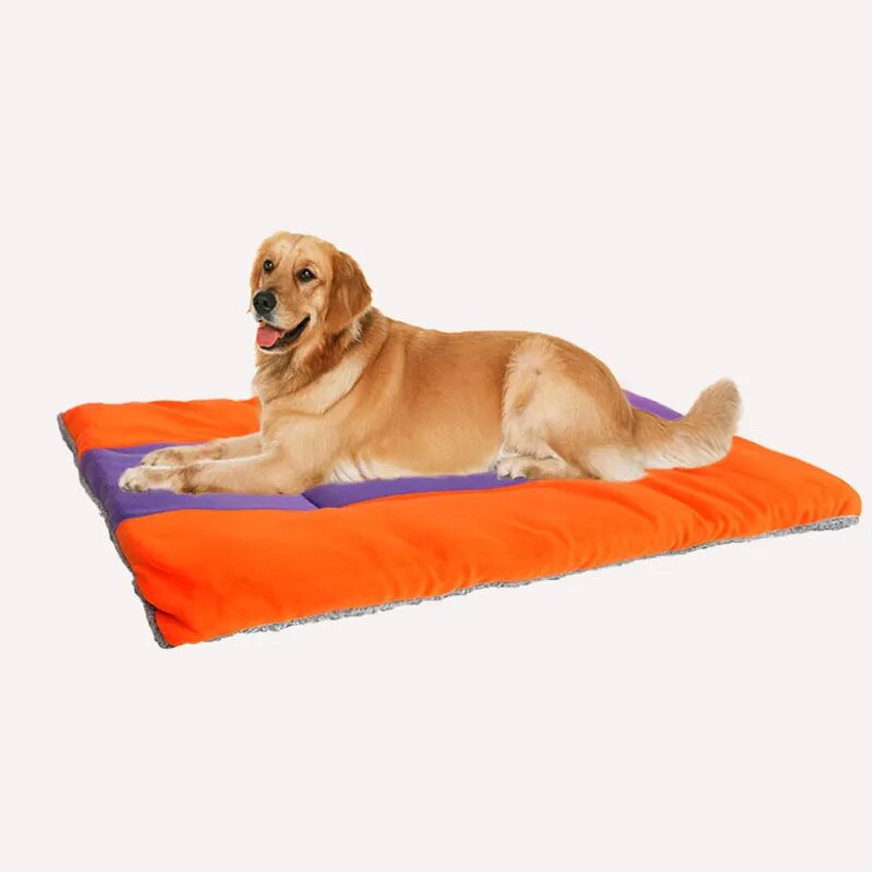 Reversible S-5XL Washable Dog & Cat Bolster Bed Mat with Soft Fleece