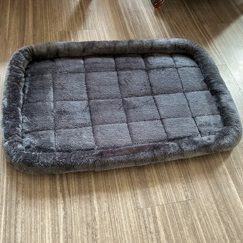 Dog Bolster Bed Mat - Washable, Non-Slip Pet Cushion