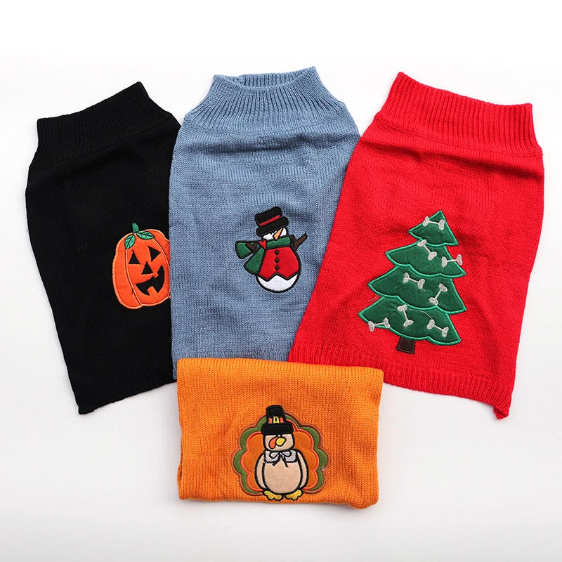 Holiday Sweaters: Christmas & Halloween Knits for Small Dogs, Cozy Winter Wear