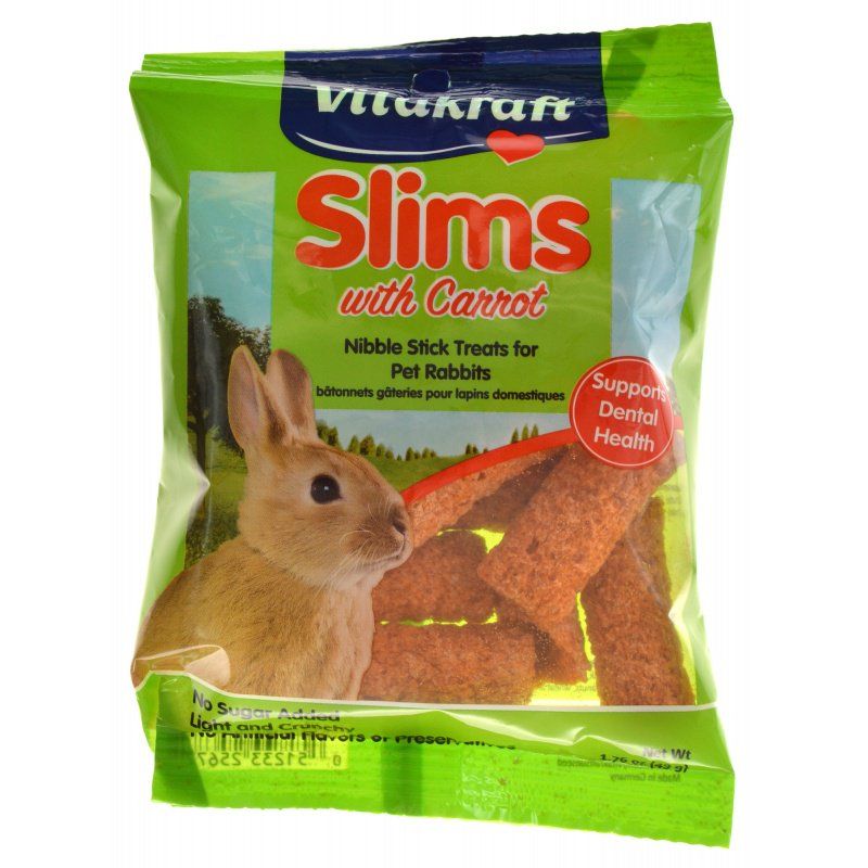Canine's World Rabbit Treat Slims with Carrot for Rabbits Vitakraft