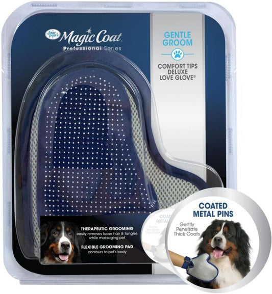 Canine's World Dog Brushes & Combs Magic Coat Professional Series Gentle Groom Comfort Tips Deluxe Love Glove Four Paws