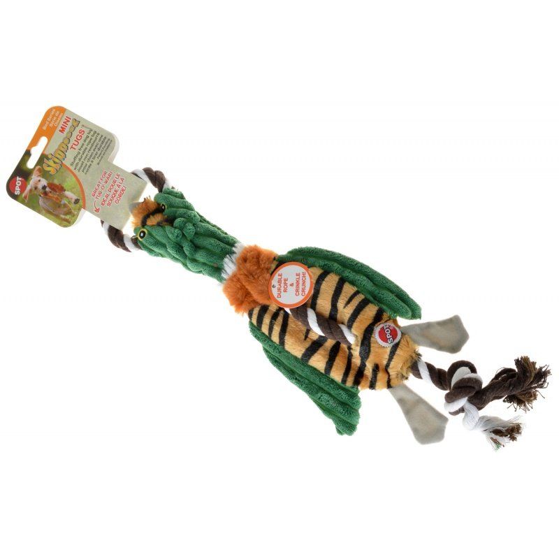 Canine's World Dog Rope & Tug Toys Ethical Pet Skinneeez Tugs Ducks Stuffing-Free Squeaky Plush Dog Toy, Color Varies Spot