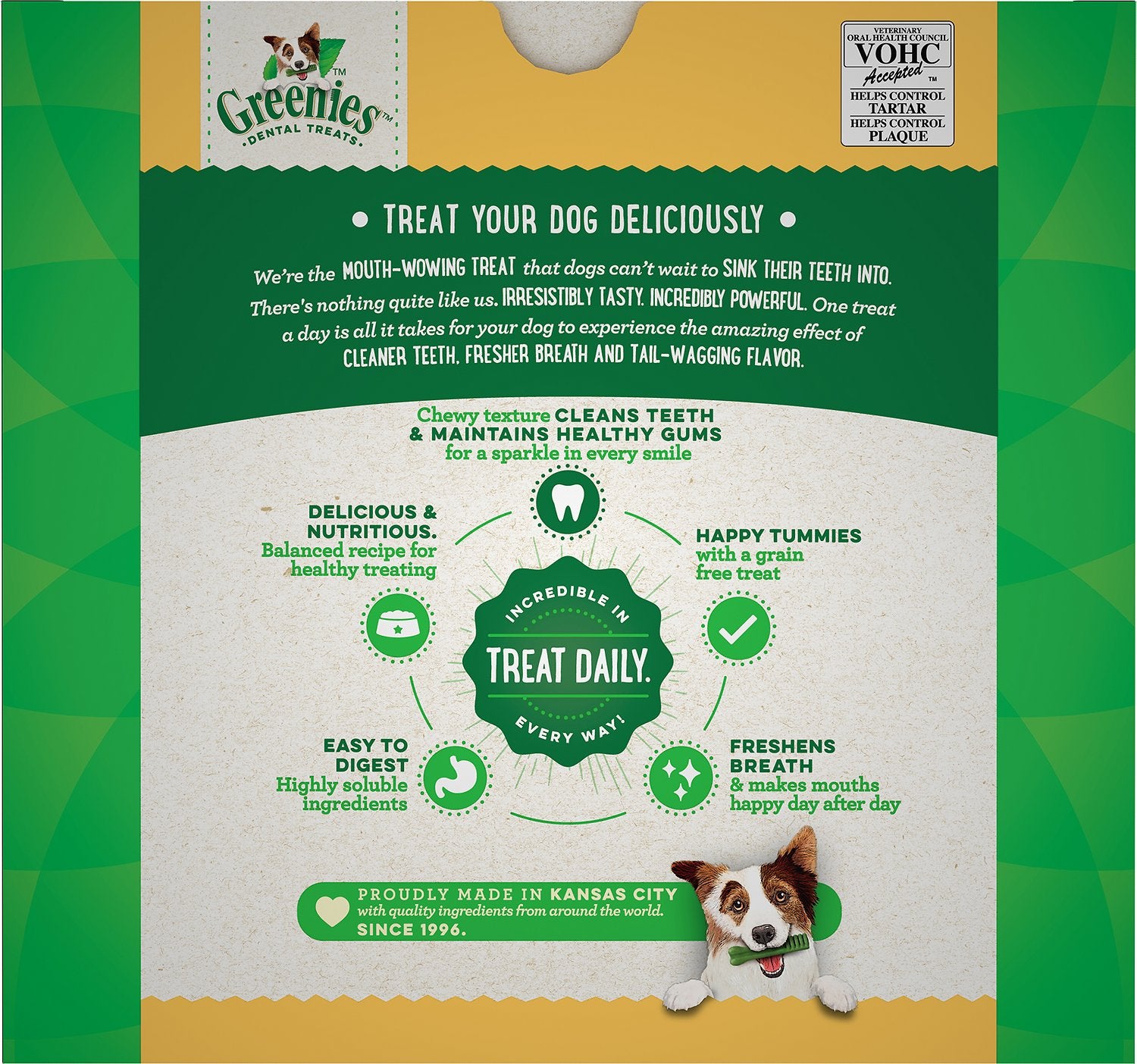 Canine's World Dental Chews & Treats For Dogs Greenies Grain Free Large Dental Dog Treat Greenies