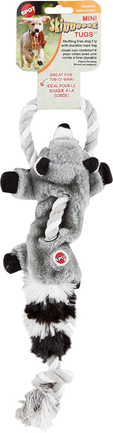 Canine's World Dog Rope & Tug Toys Spot Skinneeez Raccoon Tug Toy - Mini Spot