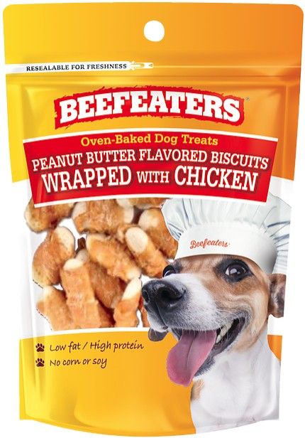 Canine's World Biscuits, Cookies & Crunchy Dog Treats Beafeaters Oven Baked Peanut Butter with Chicken Biscuit for Dogs Beefeaters