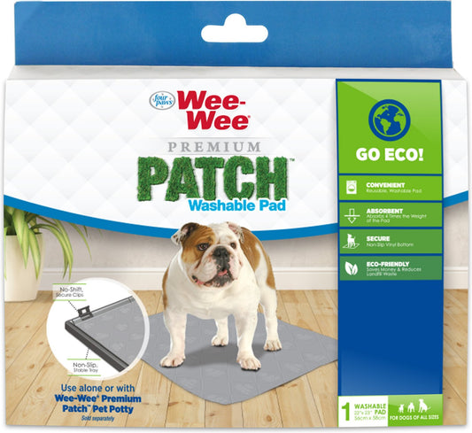 Canine's World Dog Pee Pads Four Paws Wee Wee Patch Washable Pad 22"L x 23"W Four Paws