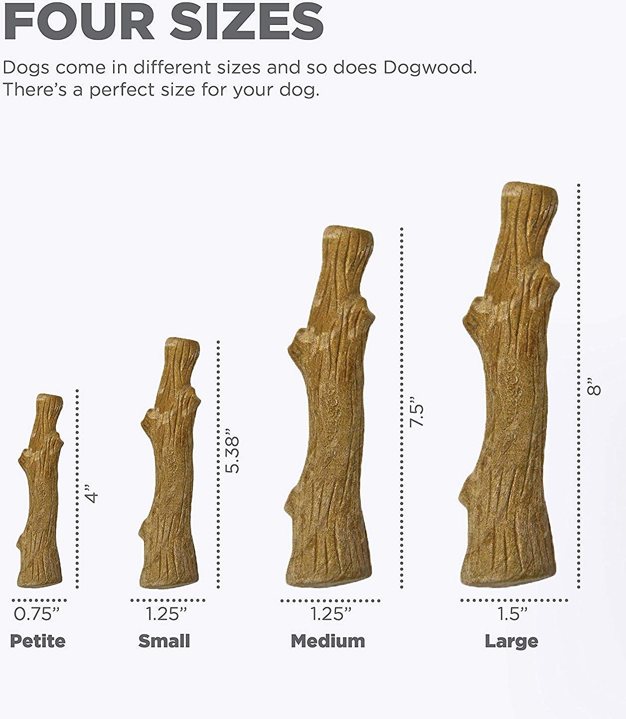 Canine's World Dog Stick Toys Petstages Dogwood Stick Dog Chew Toy Petstages