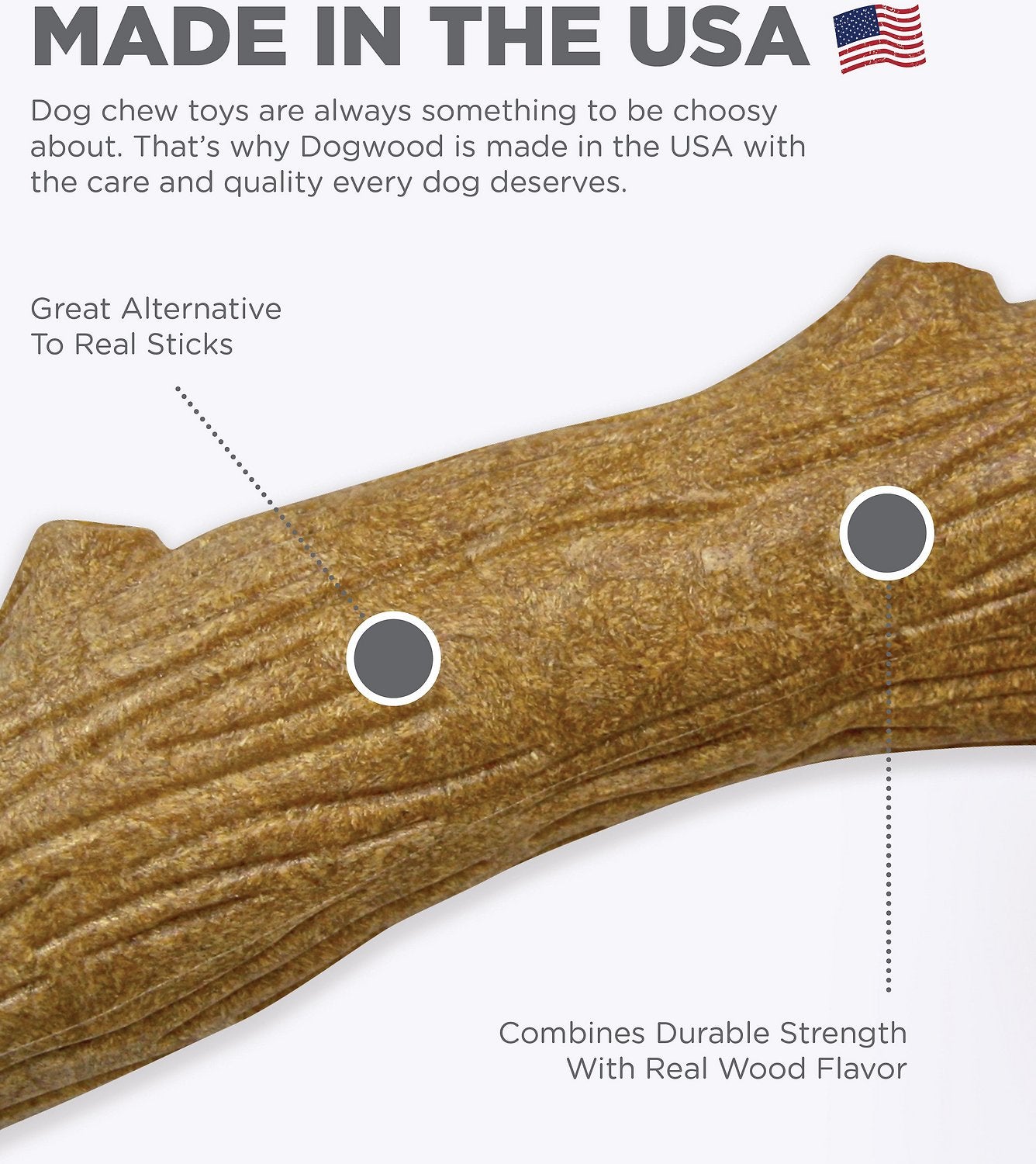 Canine's World Dog Stick Toys Petstages Dogwood Stick Dog Chew Toy Petstages