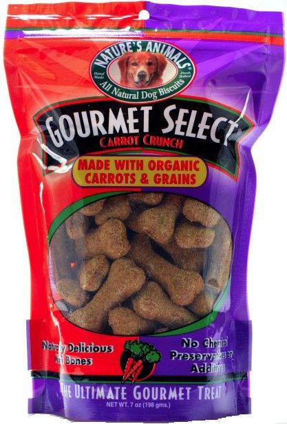Canine's World Biscuits, Cookies & Crunchy Dog Treats Natures Animals Gourmet Select Carrot Crunch Mini Natures Animals