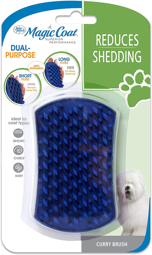 Canine's World Dog Brushes & Combs Magic Coat Dual Purpose Curry Brush Four Paws