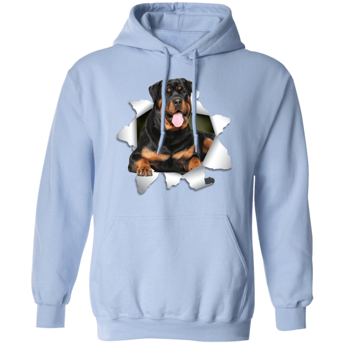 Canine's World Sweatshirts ROTWILLER 3D Pullover Hoodie 8 oz. Ultimate Shield