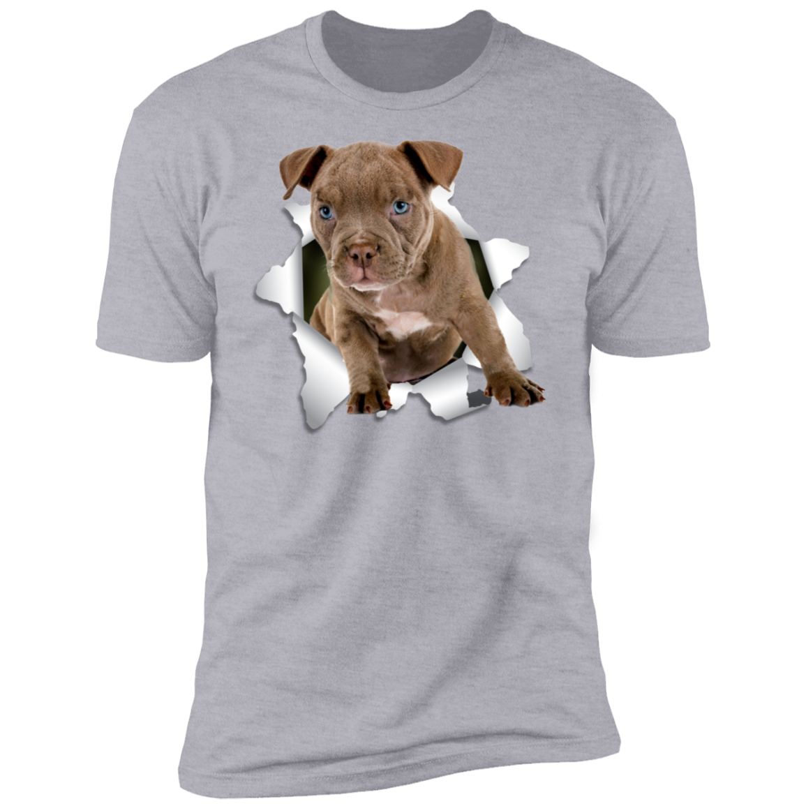 Canine's World T-Shirts PITBULL 3D Premium Short Sleeve T-Shirt Ultimate Shield