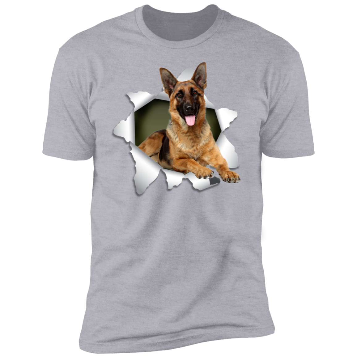 Canine's World T-Shirts GERMAN SHEPHERD 3D Premium Short Sleeve T-Shirt Ultimate Shield