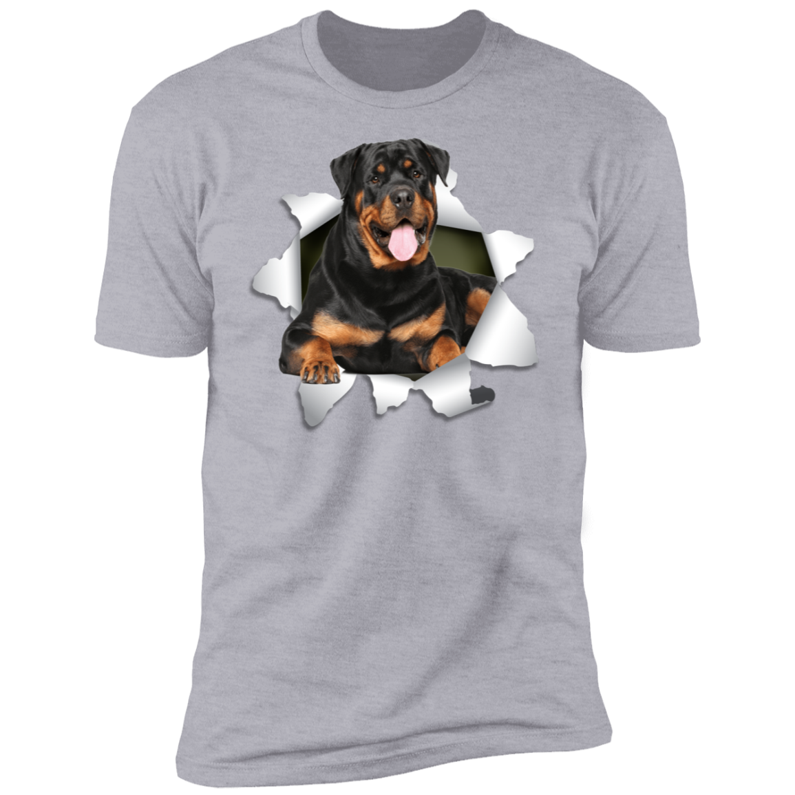Canine's World T-Shirts ROTTWEILER 3D Premium Short Sleeve T-Shirt Ultimate Shield