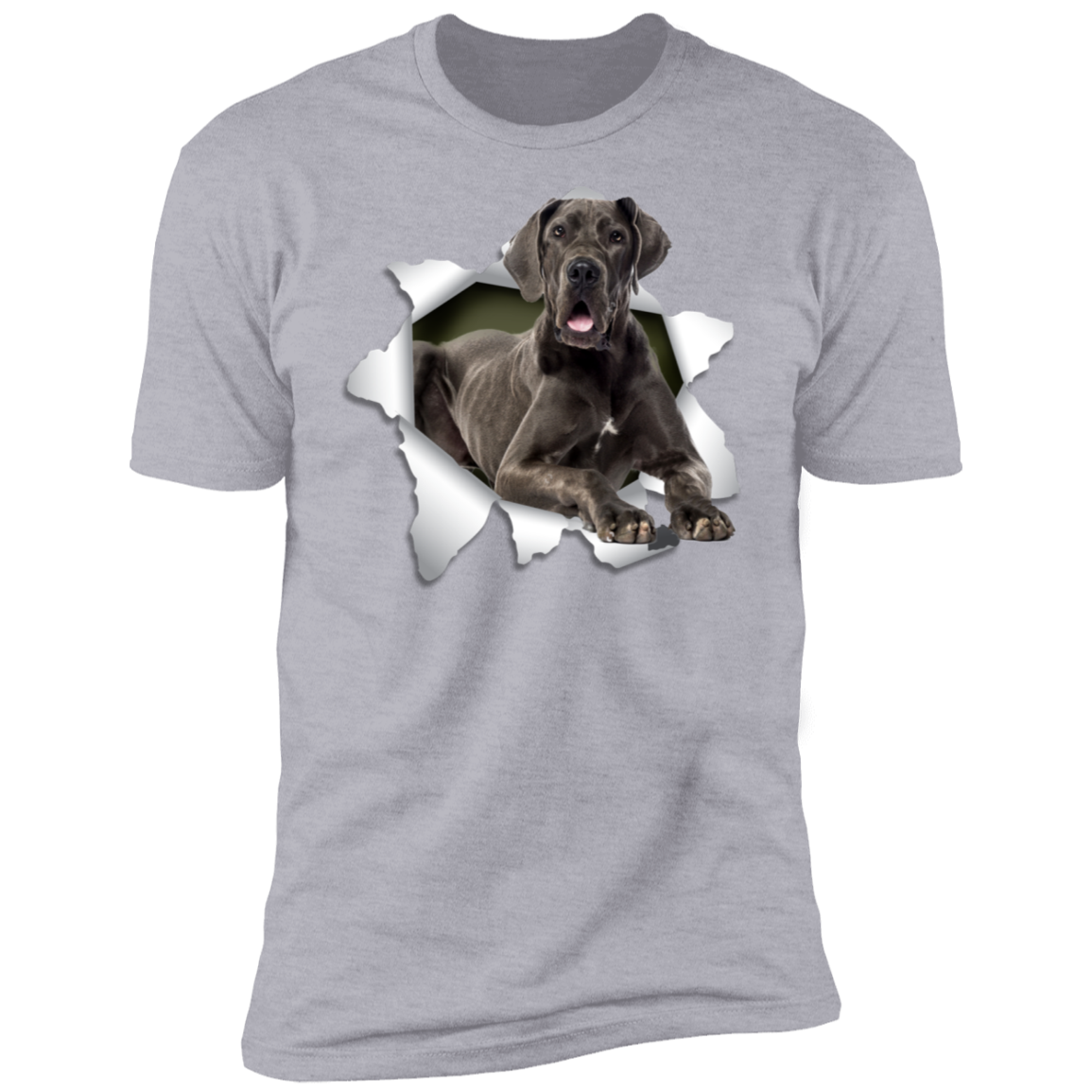 Canine's World T-Shirts GREAT DANE 3D Premium Short Sleeve T-Shirt Ultimate Shield