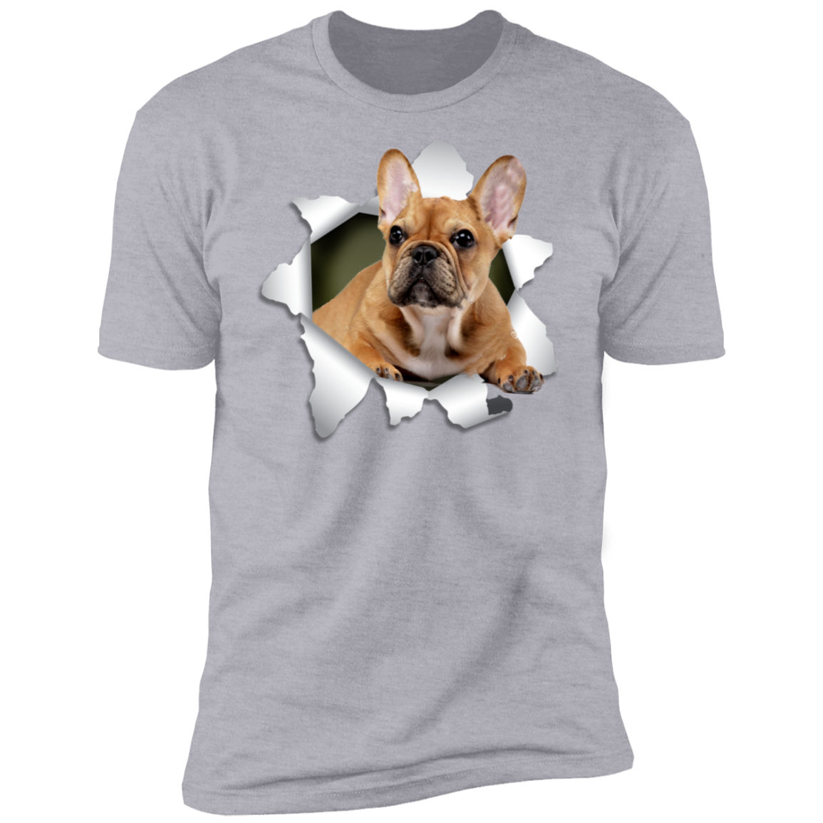 Canine's World T-Shirts FRENCH BULLDOG 3D Premium Short Sleeve T-Shirt Ultimate Shield