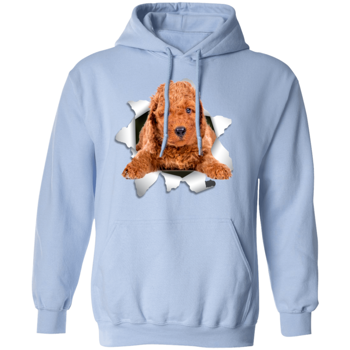 Canine's World Sweatshirts POODLE 3D Pullover Hoodie 8 oz. Ultimate Shield
