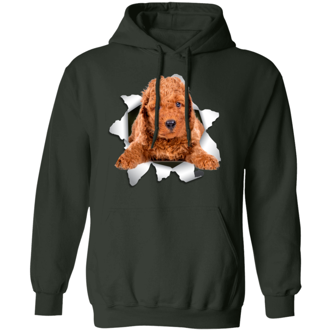 Canine's World Sweatshirts POODLE 3D Pullover Hoodie 8 oz. Ultimate Shield