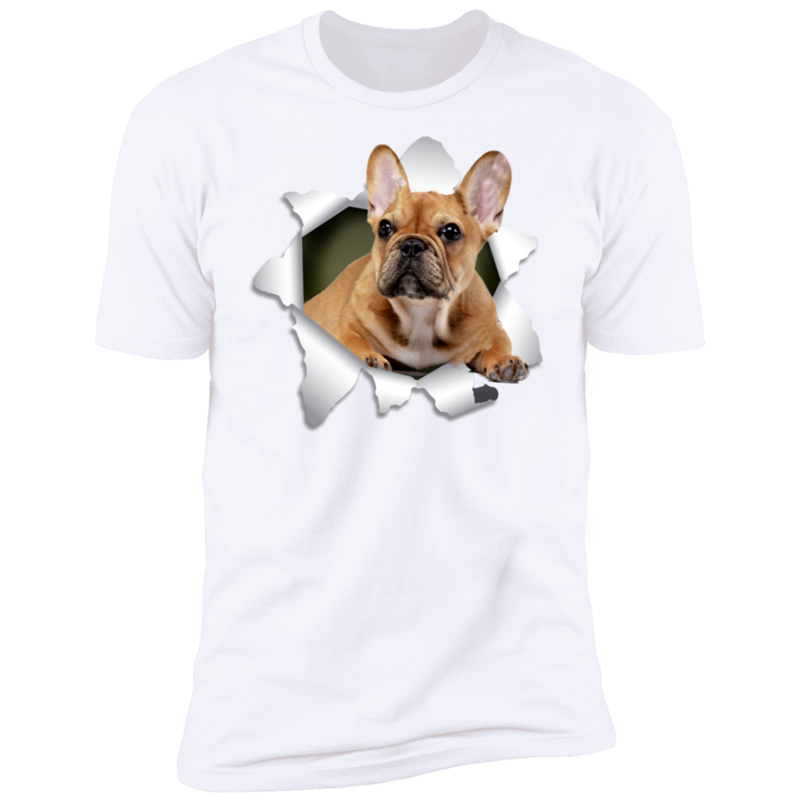 Canine's World T-Shirts FRENCH BULLDOG 3D Premium Short Sleeve T-Shirt Ultimate Shield