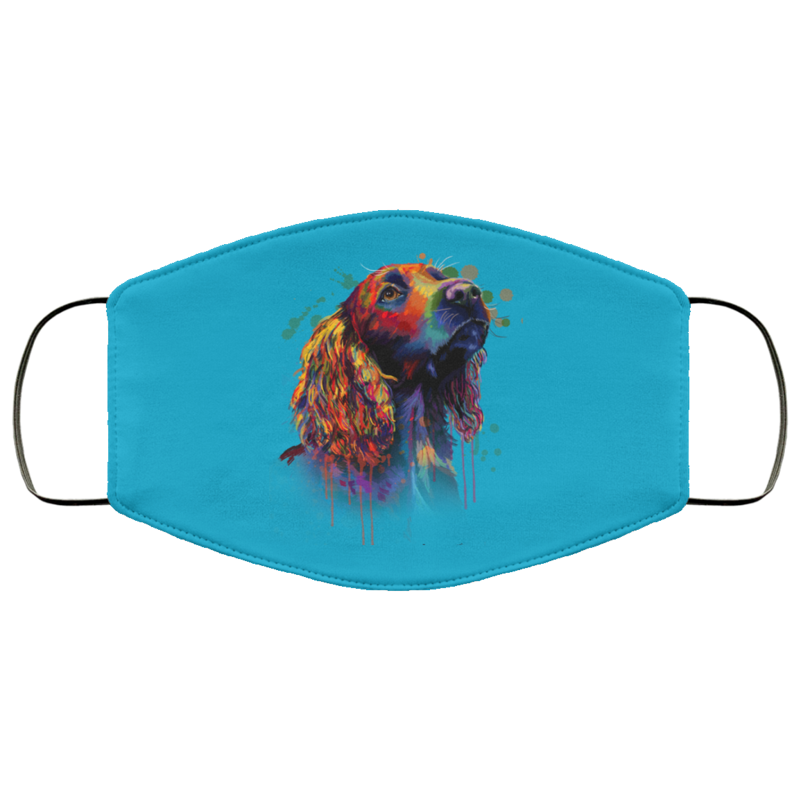 Canine's World Face Masks Hand painted cocker spaniel human Face Mask Ultimate Shield