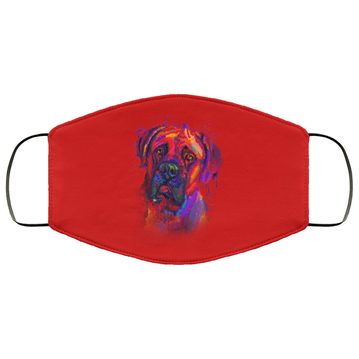 Canine's World Face Masks Hand painted Bullmastiff human Face Mask Ultimate Shield