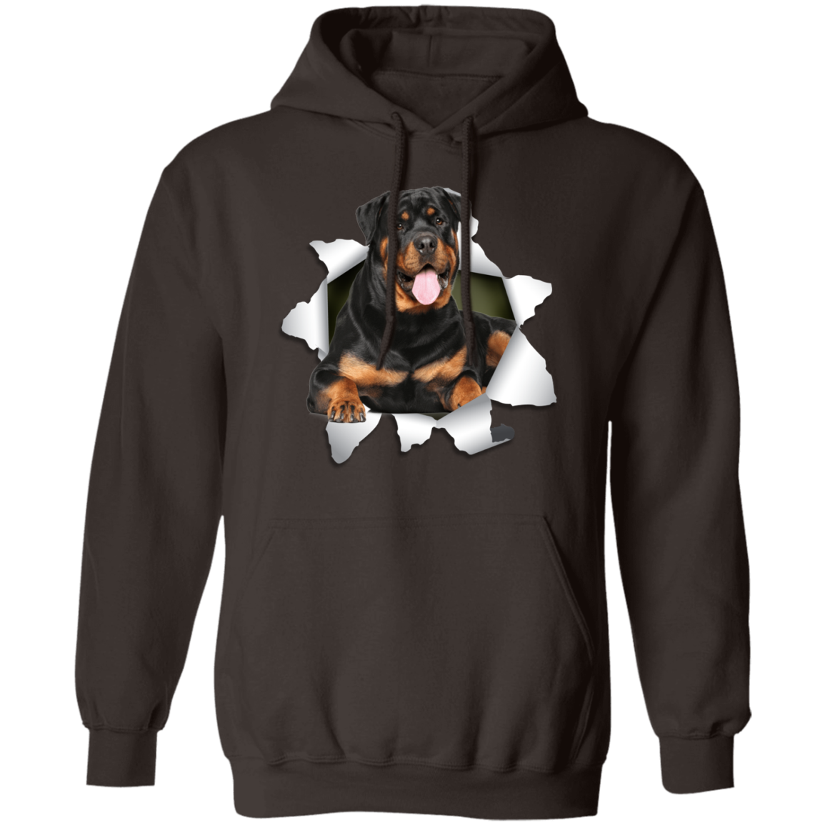 Canine's World Sweatshirts ROTWILLER 3D Pullover Hoodie 8 oz. Ultimate Shield