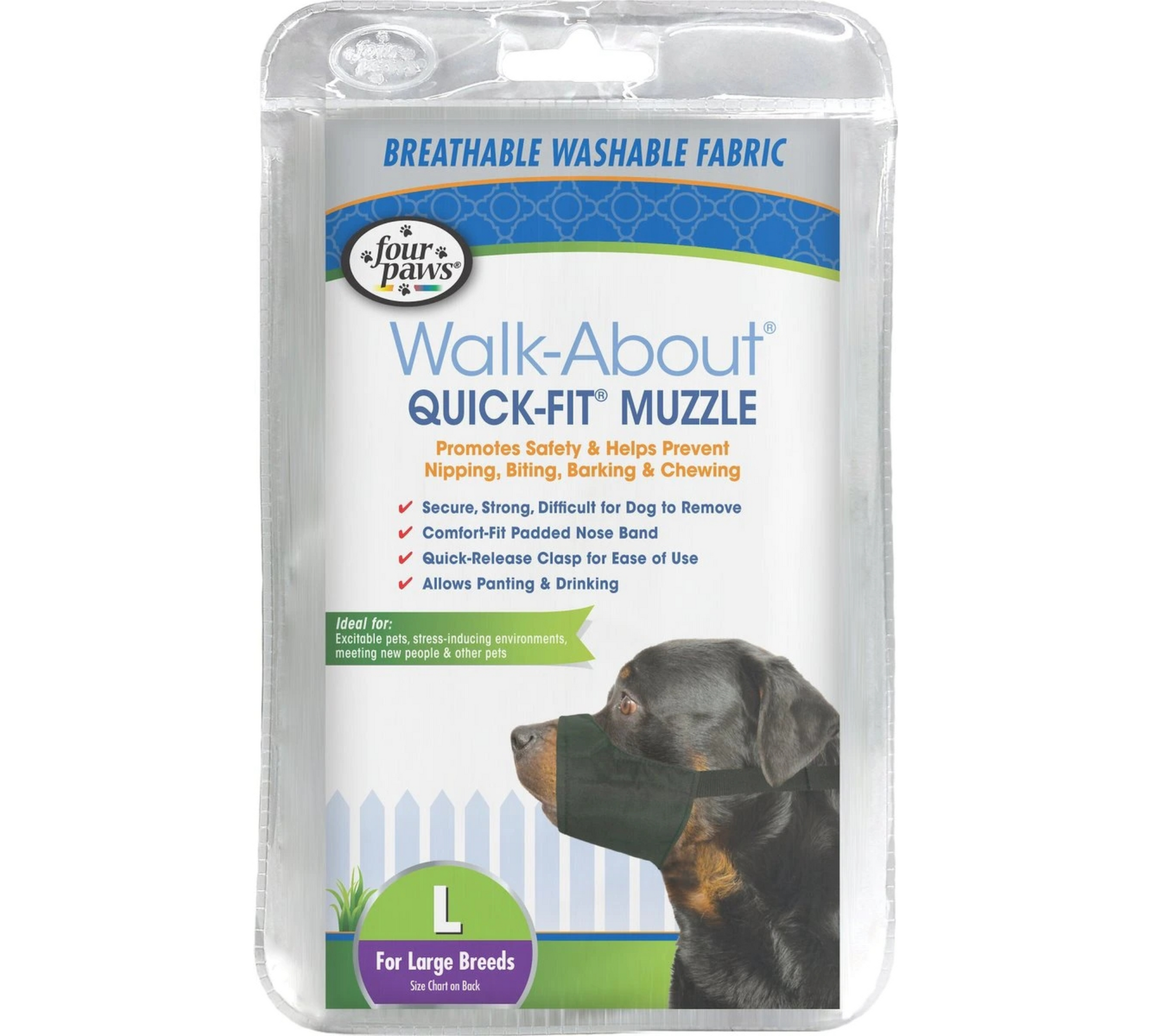 Canine's World Dog Muzzles Four Paws Quick Fit Muzzle Four Paws