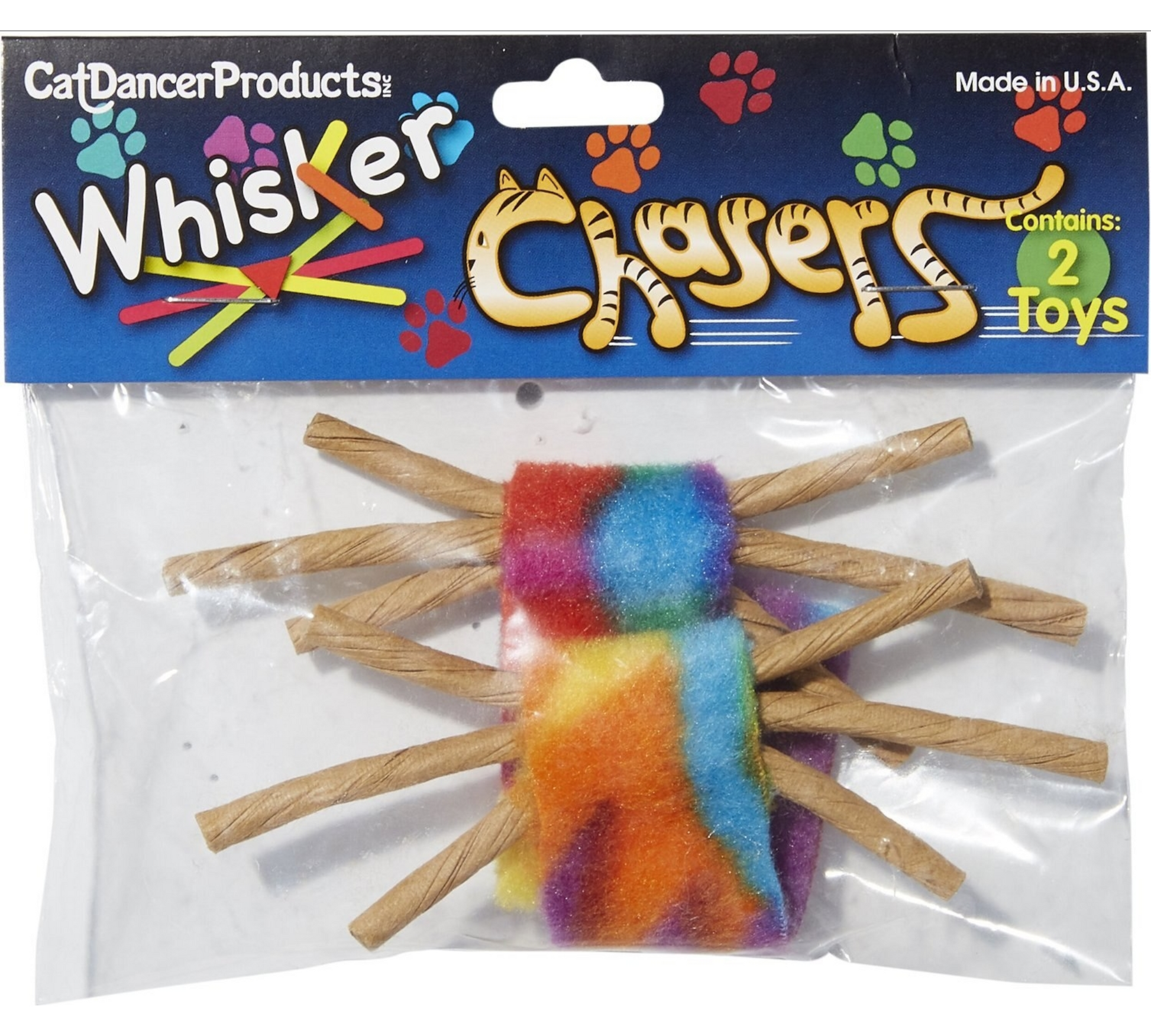 Canine's World Cat Balls & Chaser Toys Cat Dancer Whisker Chasers Cat Toy, 2 count Cat Dancer