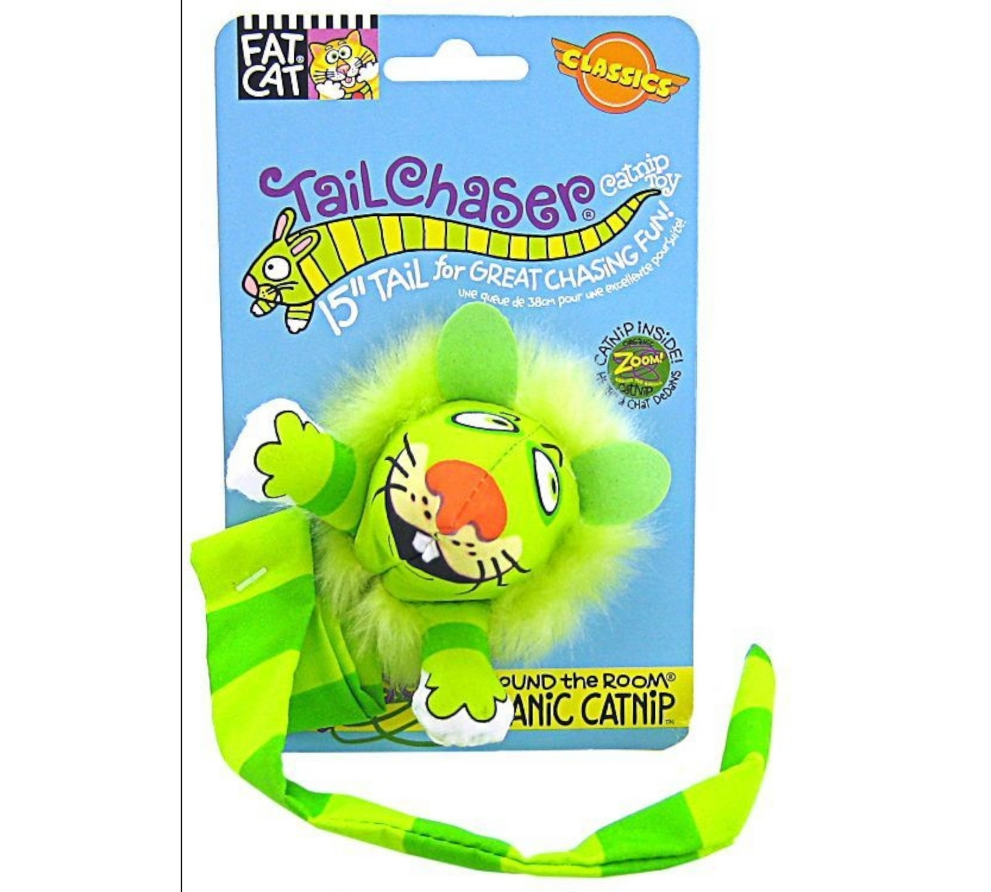 Canine's World Cat Balls & Chaser Toys Fat Cat Classic Tail Chaser Cat Toy, Color Varies Fat Cat