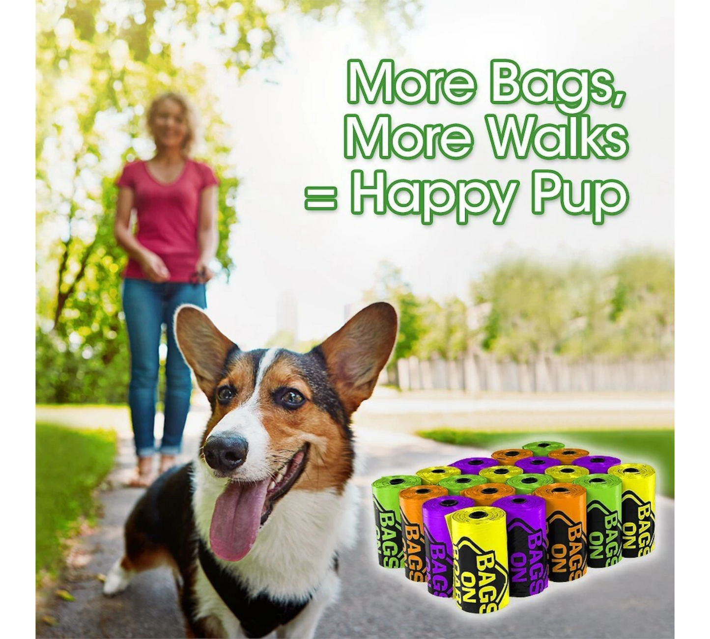 Canine's World Dog Poop Bags Bags on Board Bag Refill Pack Bags On Board