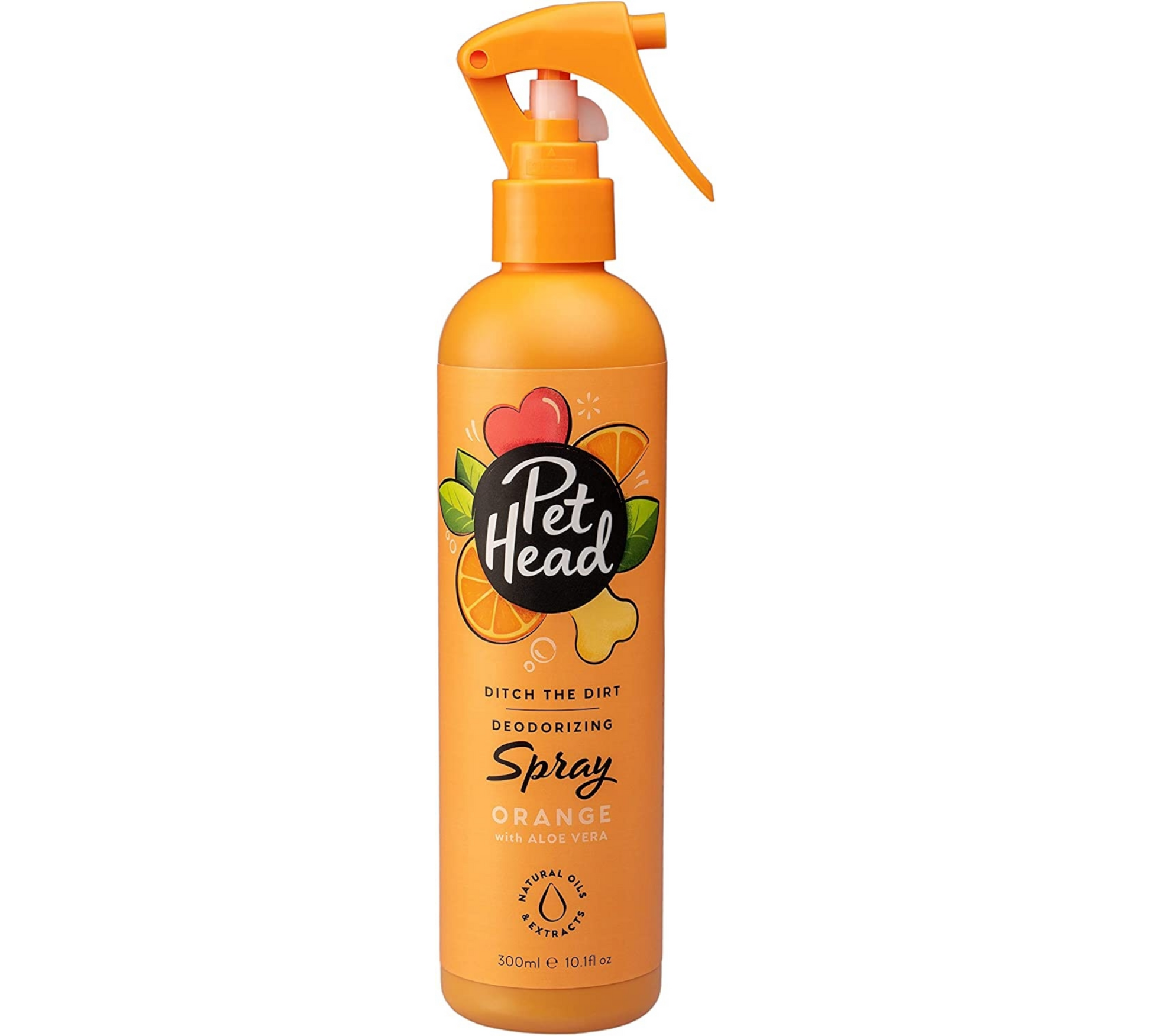 Canine's World Dog Cologne Pet Head Ditch the Dirt Deodorizing Spray for Dogs Orange with Aloe Vera Pet Head