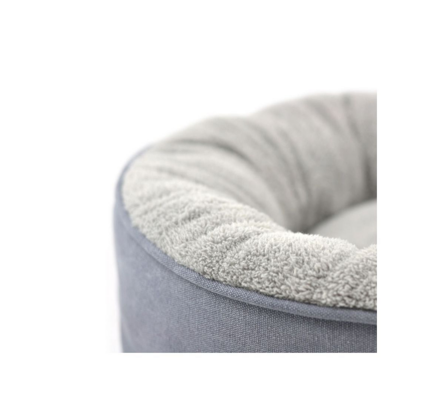 Canine's World Pillow Bed Tall Tails Dog Cat Donut Bed Charcoal, Tall Tails