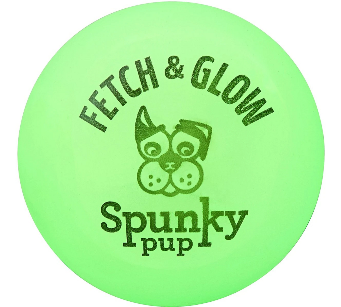 Canine's World Dog Ball Toys Spunky Pup Fetch & Glow Ball Dog Toy Spunky Pup