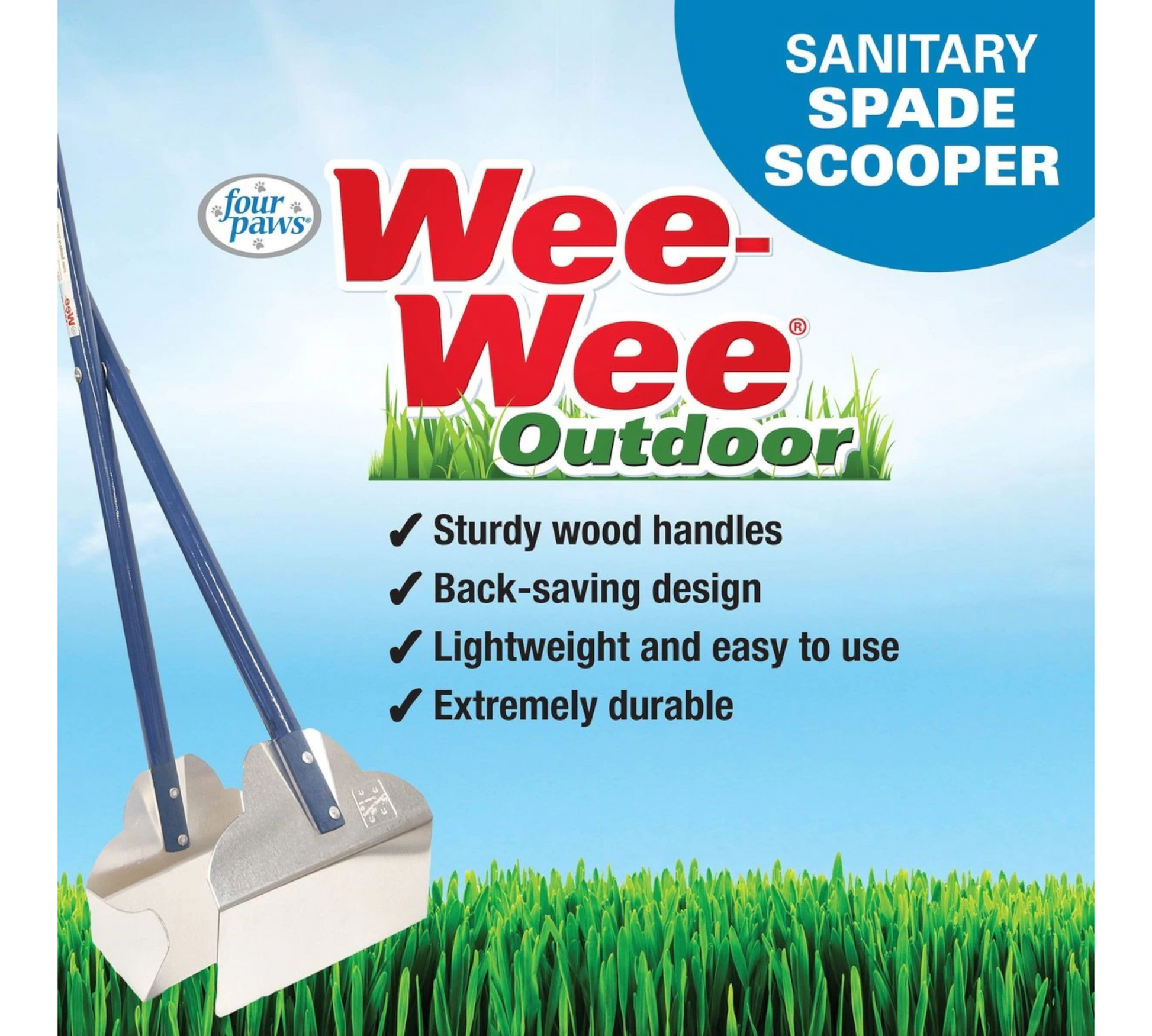 Canine's World Poop scoopers Wee-Wee Sanitary Pooper Scooper Four Paws