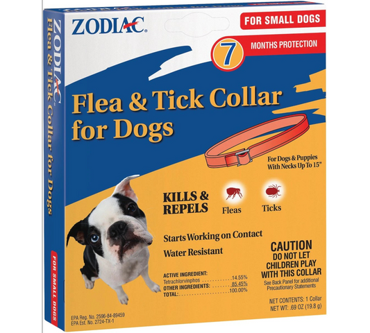 Zodiac Flea & Tick Collar for Dogs, Small Breeds, 1 Collar 