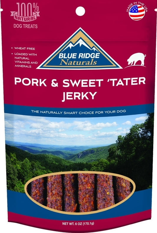 Canine's World Jerky Dog Treats Pork & Sweet 'Tater Jerky BLUE RIDGE NATURALS