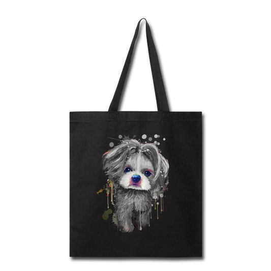Canine's World Tote Bag Hand Painted Shih_Tzu Tote Bag Ultimate Shield