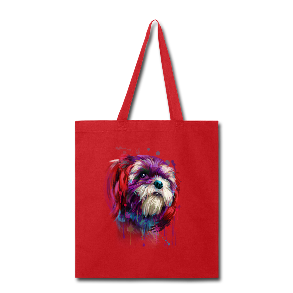 Canine's World Tote Bag hand painted Shih_Tzu Tote Bag Ultimate Shield