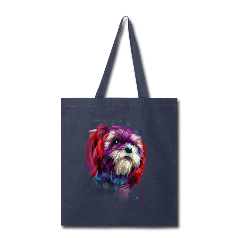 Canine's World Tote Bag hand painted Shih_Tzu Tote Bag Ultimate Shield