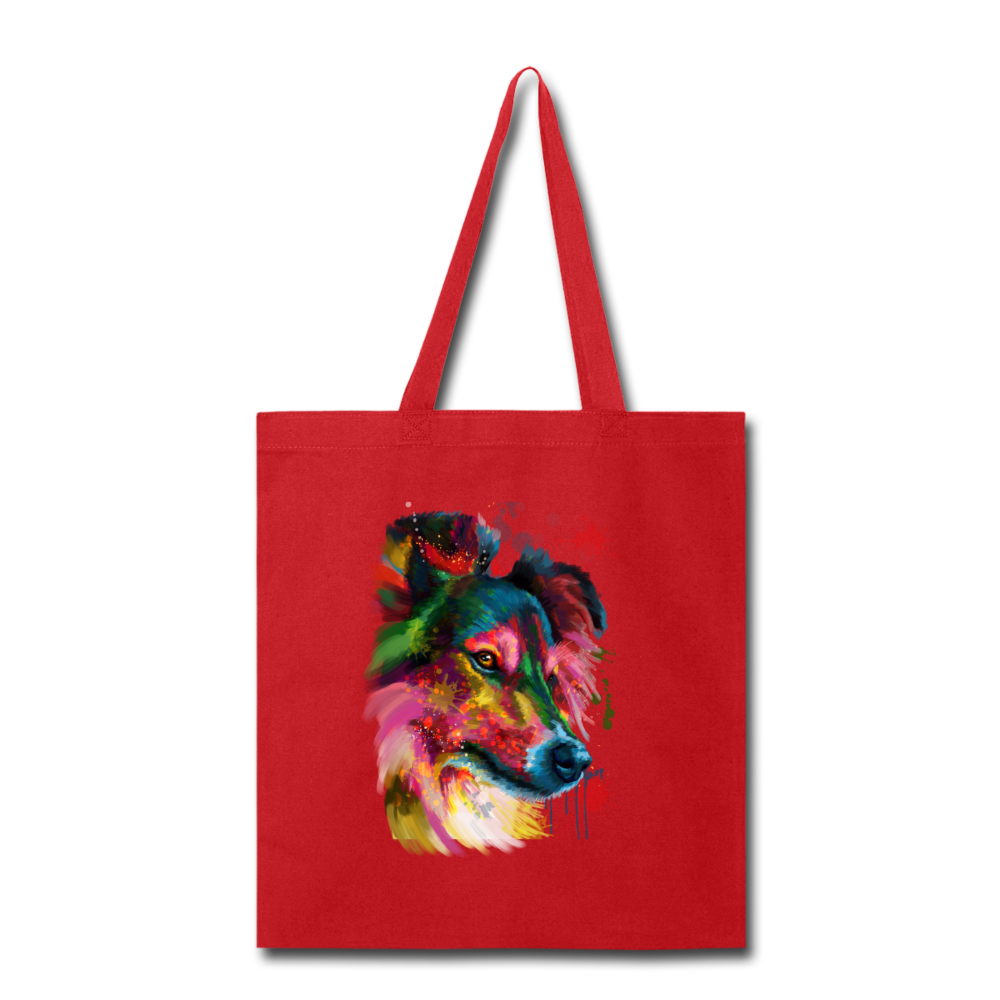Canine's World Tote Bag Hand painted sheltie Tote Bag Ultimate Shield
